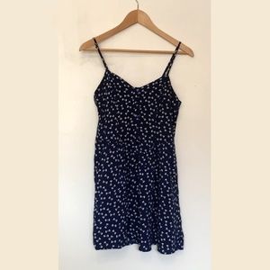 Blue Bow-tie Pattern Dress